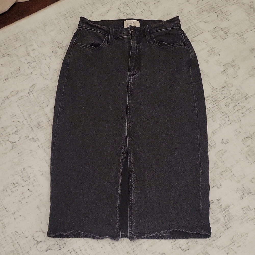 Universal Thread Black Denim Skirt